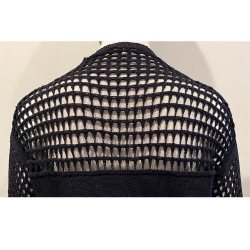HELMUT LANG OVERSIZED GOTH WAFFLE CROCHET BLOUSE - Picture 6 of 9